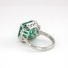 Srebrny pierścionek z zielonym turmalinem Paraiba „Sekret Sułtana”