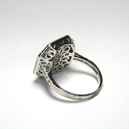 Poezja Orientu - pierścionek Premium z rubinem