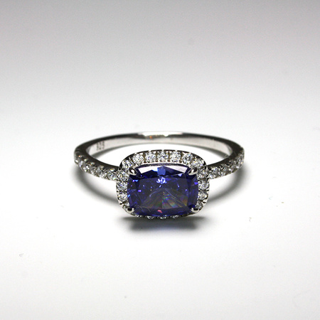 Elegancki pierścionek Premium z tanzanitem
