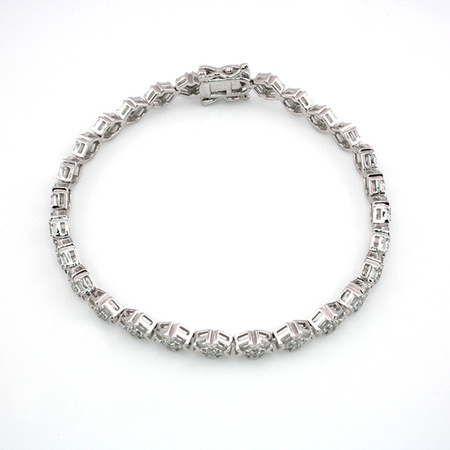 Srebrna bransoletka z cyrkoniami „Królowa Nocy”