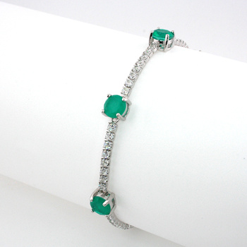 Srebrna bransoletka z turmalinem paraiba „Paraiba Istanbul”