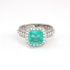 Srebrny pierścionek z turkusowym turmalinem Paraiba „Bosfor Luna”