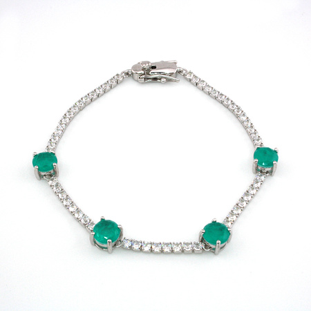 Srebrna bransoletka z turmalinem paraiba „Paraiba Istanbul”