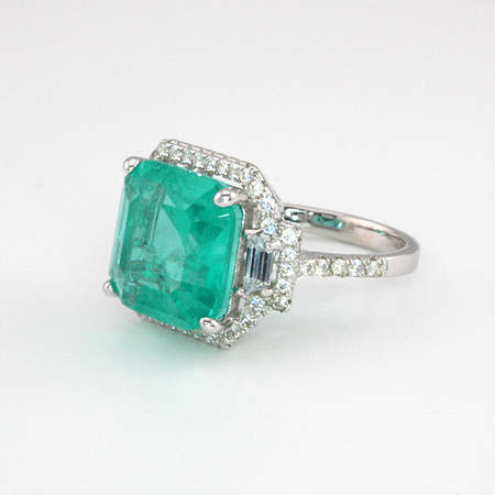 Srebrny pierścionek z turkusowym turmalinem Paraiba „Turmalin Sułtana”