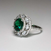 Szmaragd Sułtanki Hurrem - srebrny pierścień ze szmaragdem