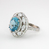 Srebrny pierścionek z akwamarynem "Sen Stambułu"