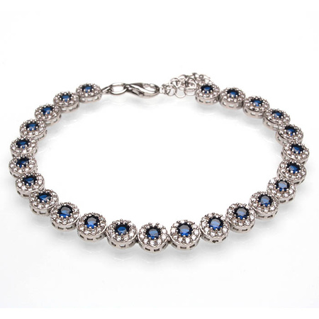 Srebrna bransoletka "Niebo Stambułu"