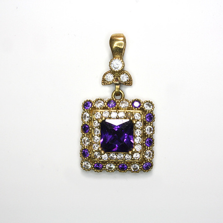 Osmańska zawieszka z ametystem