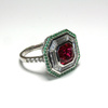 Poezja Orientu - pierścionek Premium z rubinem