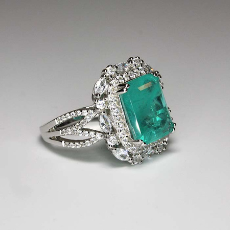 Tajemnica Sułtanki - Osmański pierścień z turkusowym turmalinem Paraiba