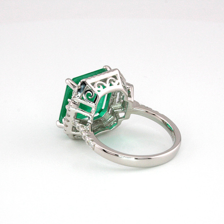 Srebrny pierścionek z zielonym turmalinem Paraiba „Sekret Sułtana”