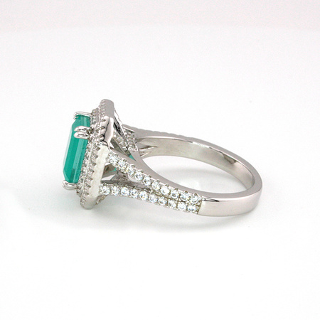 Srebrny pierścionek z turkusowym turmalinem paraiba „Klejnot Księżniczki”