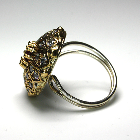 Osmański pierścień z rubinem