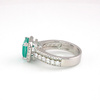 Srebrny pierścionek z turkusowym turmalinem Paraiba „Bosfor Luna”